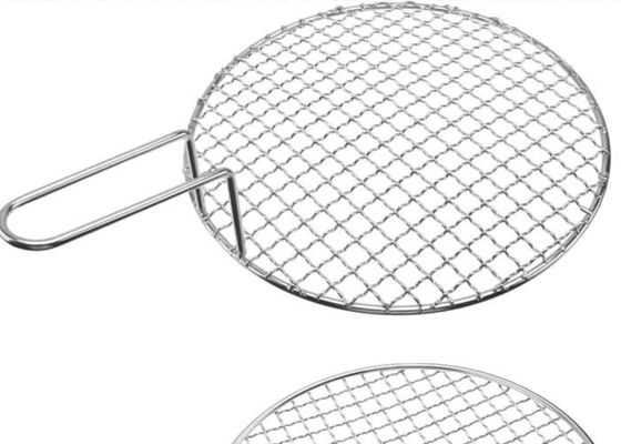Chăn nướng bằng kim loại Crimped Grill Mesh Covered Edge For Bbq Grill Rack