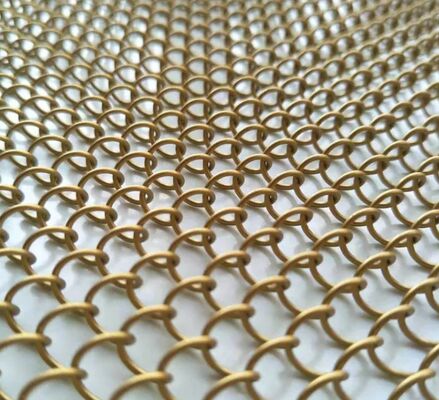 1.0mm Dây Lưới Nhôm Chống UV Kích Thước Tùy Chỉnh Màn Cửa Cuộn Kim Loại