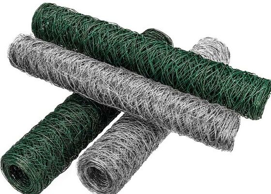 Lưới gia cầm mạ kẽm, phủ PVC và thép không gỉ