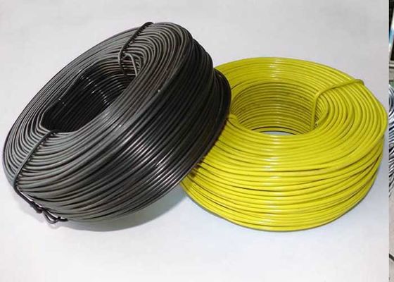 Dây thép bọc nhựa PVC màu xanh lá cây màu vàng Dây thép bọc nhựa 4mm