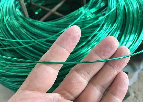 Dây thép bọc nhựa PVC màu xanh lá cây màu vàng Dây thép bọc nhựa 4mm