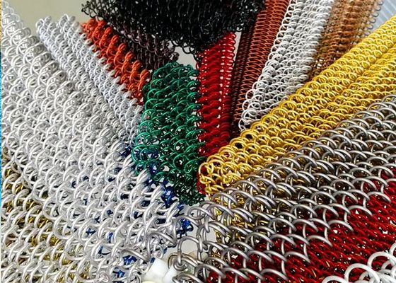 Rèm cuộn kim loại, rèm cuộn xếp nếp Lưới trang trí trong nhà lý tưởng cho ngôi nhà và khách sạn của bạn