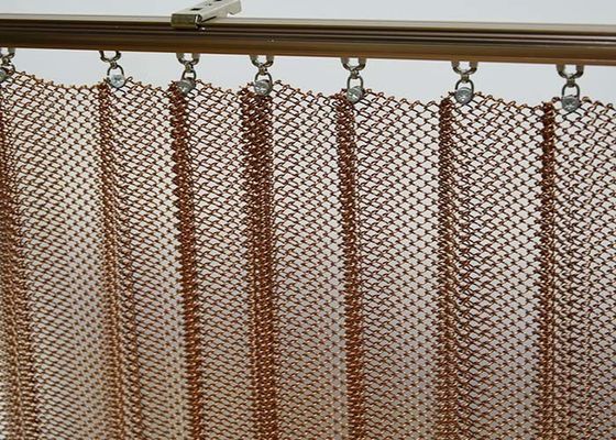 Rèm cuộn kim loại, rèm cuộn xếp nếp Lưới trang trí trong nhà lý tưởng cho ngôi nhà và khách sạn của bạn