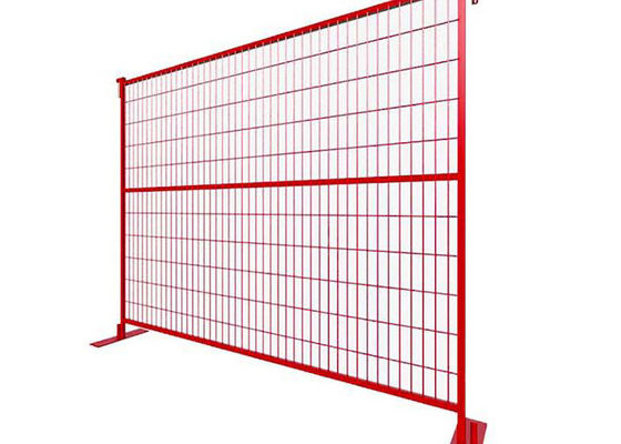 Hàng rào tạm thời Canada 6x8ft, kết cấu thép carbon thấp
