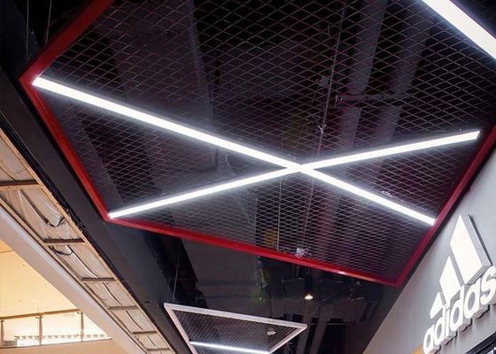 Trần kim loại mở rộng Cách nhiệt chống cháy Hấp thụ tiếng ồn cho nội thất tòa nhà Trang trí hàng đầu