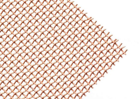 Màn hình lưới dây đồng 10m-100m Lưới kim loại đồng dệt trơn
