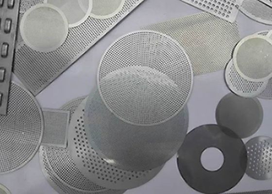 Lưới màn hình bộ lọc đĩa đục lỗ 10 - 635 Lưới có cạnh được bao bọc