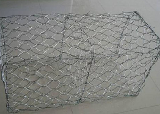 60 × 80mm Woven Gabion Basket 1mx1mx1m Sợi cho khả năng tải cao hơn và độ bền