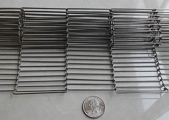 Băng tải kim loại 3" đến 14" Băng tải lưới dây Flex phẳng