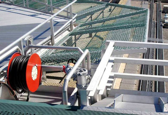 Lưới an toàn liên kết chuỗi 316L SS Helideck Độ bền kéo cao