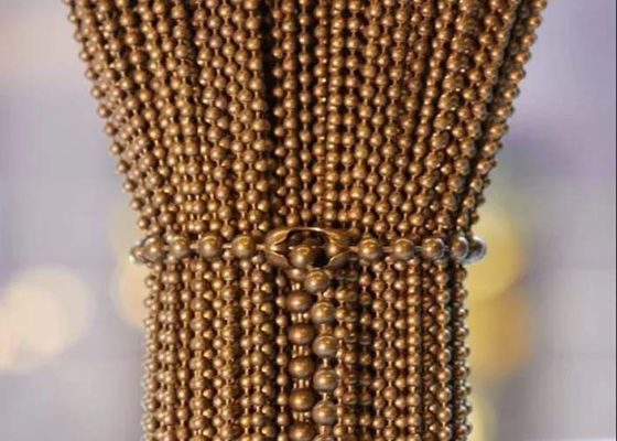 Thép không gỉ Metal Bead rèm 2mm-12mm đường kính cho Space Divider