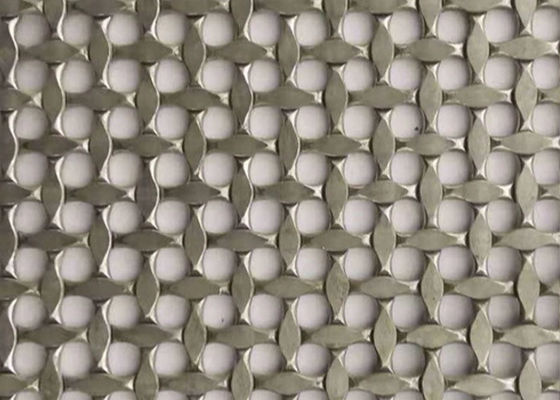 Antique Brass Ss 1mm Woven Wire Mesh Screen Crimped Cho Các Dự án Kiến trúc