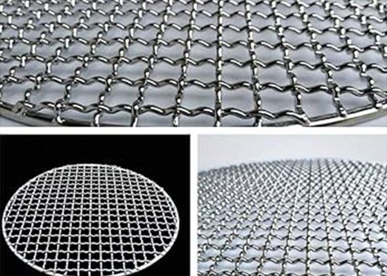Chăn nướng bằng kim loại Crimped Grill Mesh Covered Edge For Bbq Grill Rack