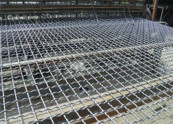 304 Stainless Steel Woven Wire Screen Lock Crimped cho rung động