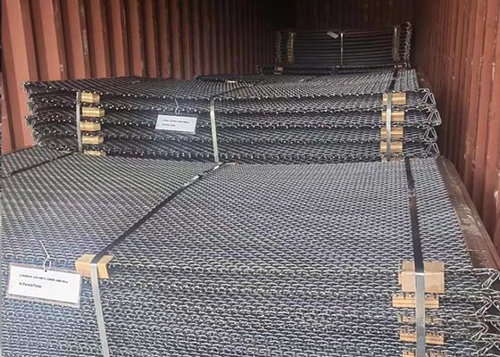 Sợi Vibrating Mining Screen Mesh kích thước 12,5mm Double Crimped