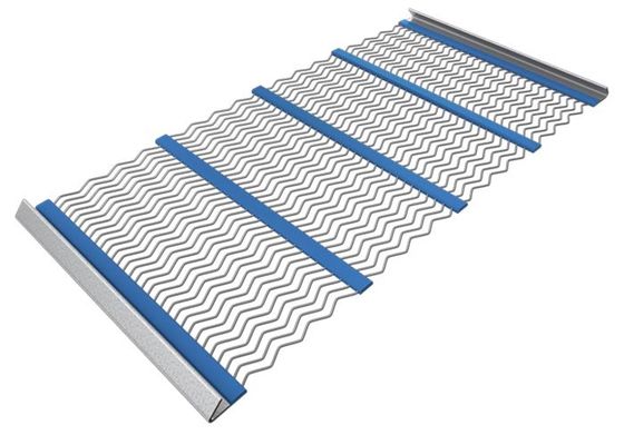 Crimped sợi khai thác tự làm sạch màn hình lưới với móc