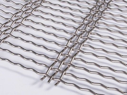 Slot Woven Wire Mining Screen Mesh Thép carbon