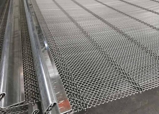 Thép dây hỗ trợ dải tự làm sạch màn hình lưới với ít cắm và mù