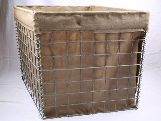 2" × 2" Mesh mở Gabion Blast Wall 3 mm đường kính dây bảo vệ đạn trong kiểm soát quân sự thủy triều