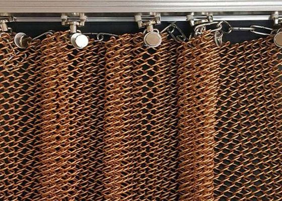 1.0 mm đường kính dây nhôm kim loại cuộn rèm rèm trong nhà trang trí lưới cho nhà và khách sạn