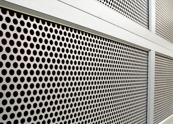 Lưới an ninh nhôm đục lỗ 2mm, độ mở 40%, chiều rộng 750-1200mm