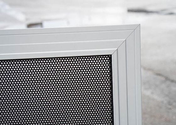 Lưới an ninh nhôm đục lỗ 2mm, độ mở 40%, chiều rộng 750-1200mm