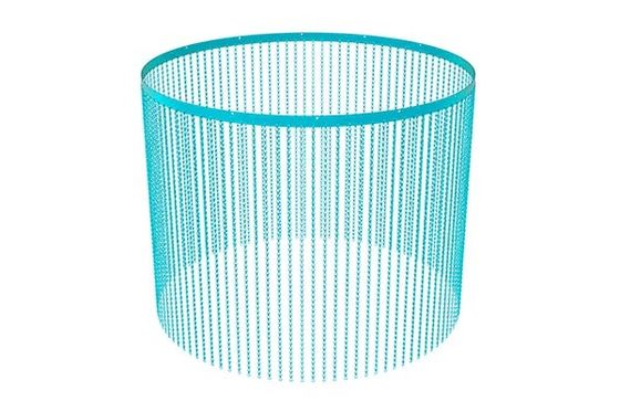 Nhìn tốt và tính năng chống cháy Điểm nóng chảy cao Aluminium trang trí lưới sợi với điều trị anodized