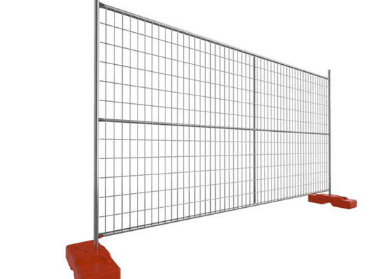 4mm Hot Dip Galvanized Temporary Fence Panel khung tròn 42 micron