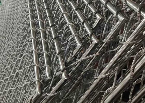 Lưới an toàn sàn đáp trực thăng bằng thép không gỉ 316, đường kính dây 1.2mm-3.2mm