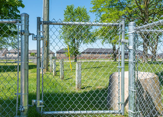 25mm 3mm đường kính kẽm dây chuyền liên kết hàng rào dây thép carbon thấp