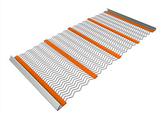 Crimped sợi khai thác tự làm sạch màn hình lưới với móc