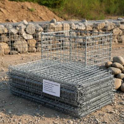 Giỏ Gabion mạ galvanized Thùng chứa lưới dây mạnh lý tưởng cho các bức tường chống xói và giải pháp cảnh quan
