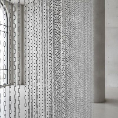 Aluminium trang trí dây lưới rèm 1.0mm chuỗi liên kết kim loại cuộn rèm cho kiến trúc nội thất
