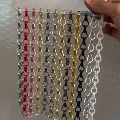 304 Stainless Steel Hook Chain Metal Curtain với kích thước bảng điều khiển tùy chỉnh và thiết kế ghép nối cho khu vực nội thất