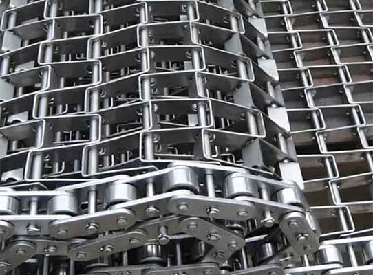 Thép không gỉ 304 Great Wall Chain conveyor Belt Cross Rod Heavy Duty Heat Resistant Custom Width