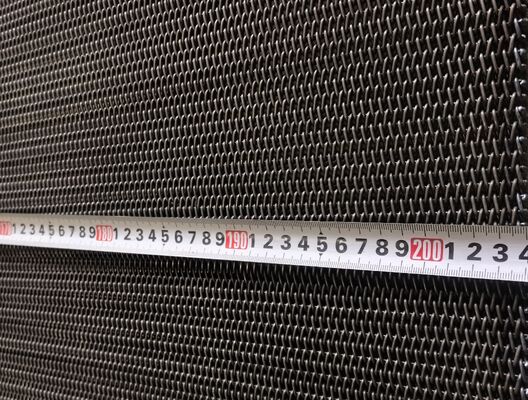 Lưới sấy băng tải kim loại dệt cân bằng thép nhẹ 18A dây 1.6mm bước thanh 5mm lưới sấy 4.3mm