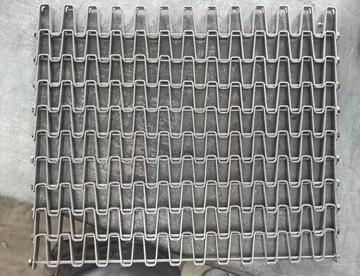 Chốt trung gian SUS304 Đường kính thanh 3mm Chiều cao dải 9.4mm Bước xoắn ốc 12.7mm Phụ tùng băng tải lưới kim loại